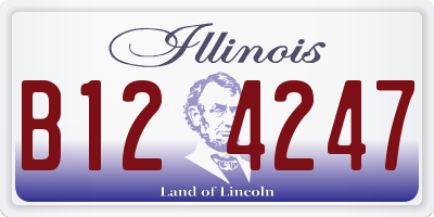 IL license plate B124247