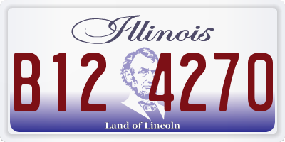 IL license plate B124270