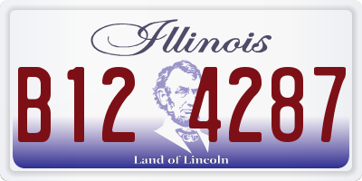 IL license plate B124287