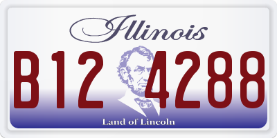IL license plate B124288