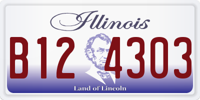 IL license plate B124303