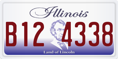 IL license plate B124338