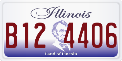 IL license plate B124406