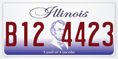 IL license plate B124423
