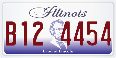 IL license plate B124454