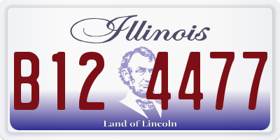 IL license plate B124477