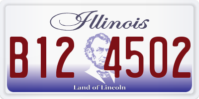 IL license plate B124502