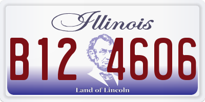 IL license plate B124606