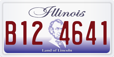 IL license plate B124641