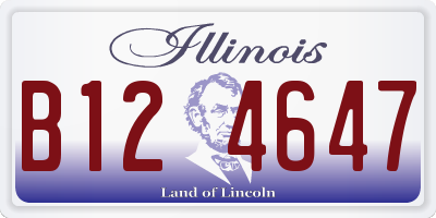 IL license plate B124647