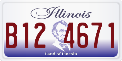 IL license plate B124671