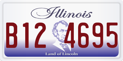 IL license plate B124695