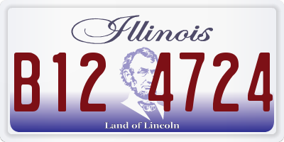 IL license plate B124724