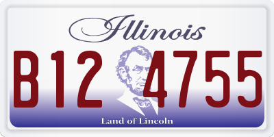 IL license plate B124755