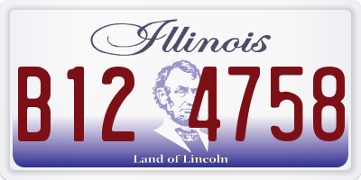 IL license plate B124758