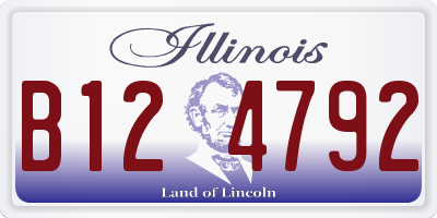 IL license plate B124792