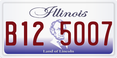 IL license plate B125007