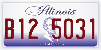 IL license plate B125031