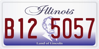 IL license plate B125057
