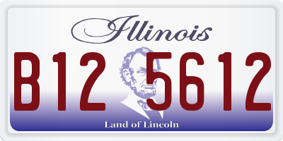 IL license plate B125612