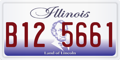 IL license plate B125661