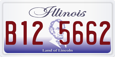 IL license plate B125662
