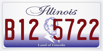 IL license plate B125722