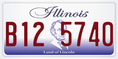 IL license plate B125740