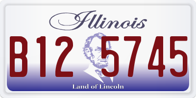 IL license plate B125745