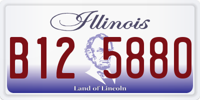 IL license plate B125880