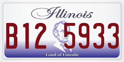 IL license plate B125933