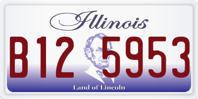 IL license plate B125953