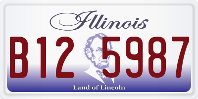 IL license plate B125987