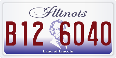 IL license plate B126040