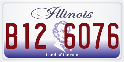 IL license plate B126076