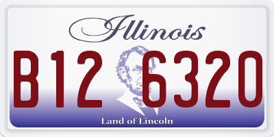 IL license plate B126320
