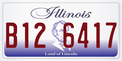 IL license plate B126417