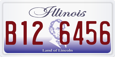 IL license plate B126456