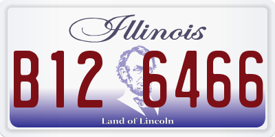 IL license plate B126466