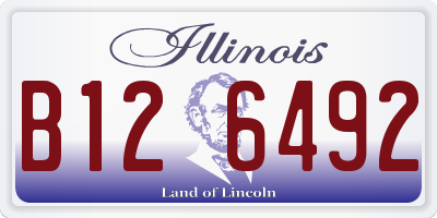 IL license plate B126492