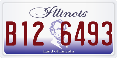 IL license plate B126493