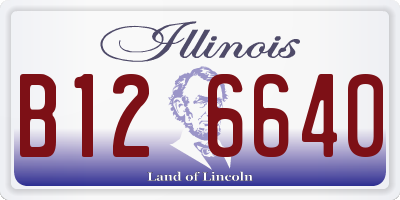 IL license plate B126640