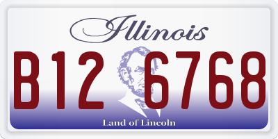 IL license plate B126768