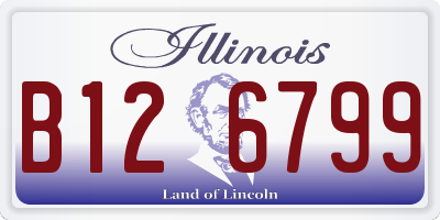 IL license plate B126799