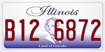 IL license plate B126872