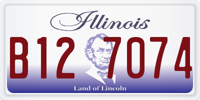 IL license plate B127074