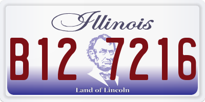 IL license plate B127216