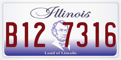 IL license plate B127316