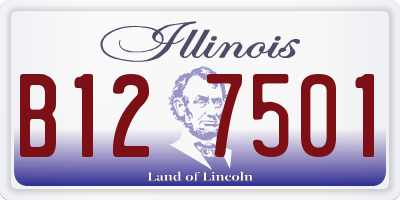IL license plate B127501