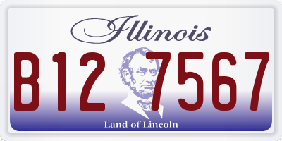IL license plate B127567